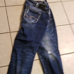 Silver boyfriend skinny